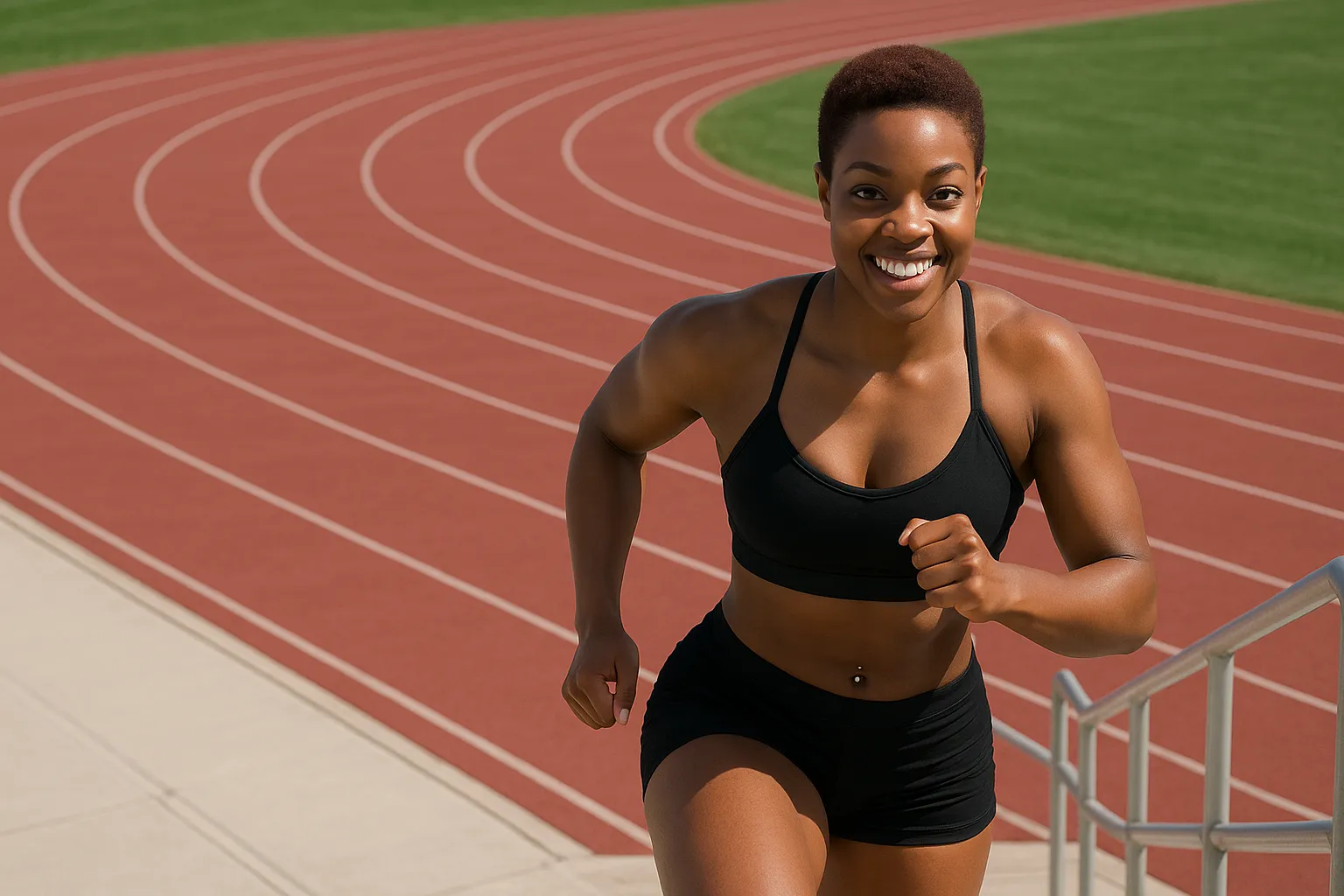 woman running